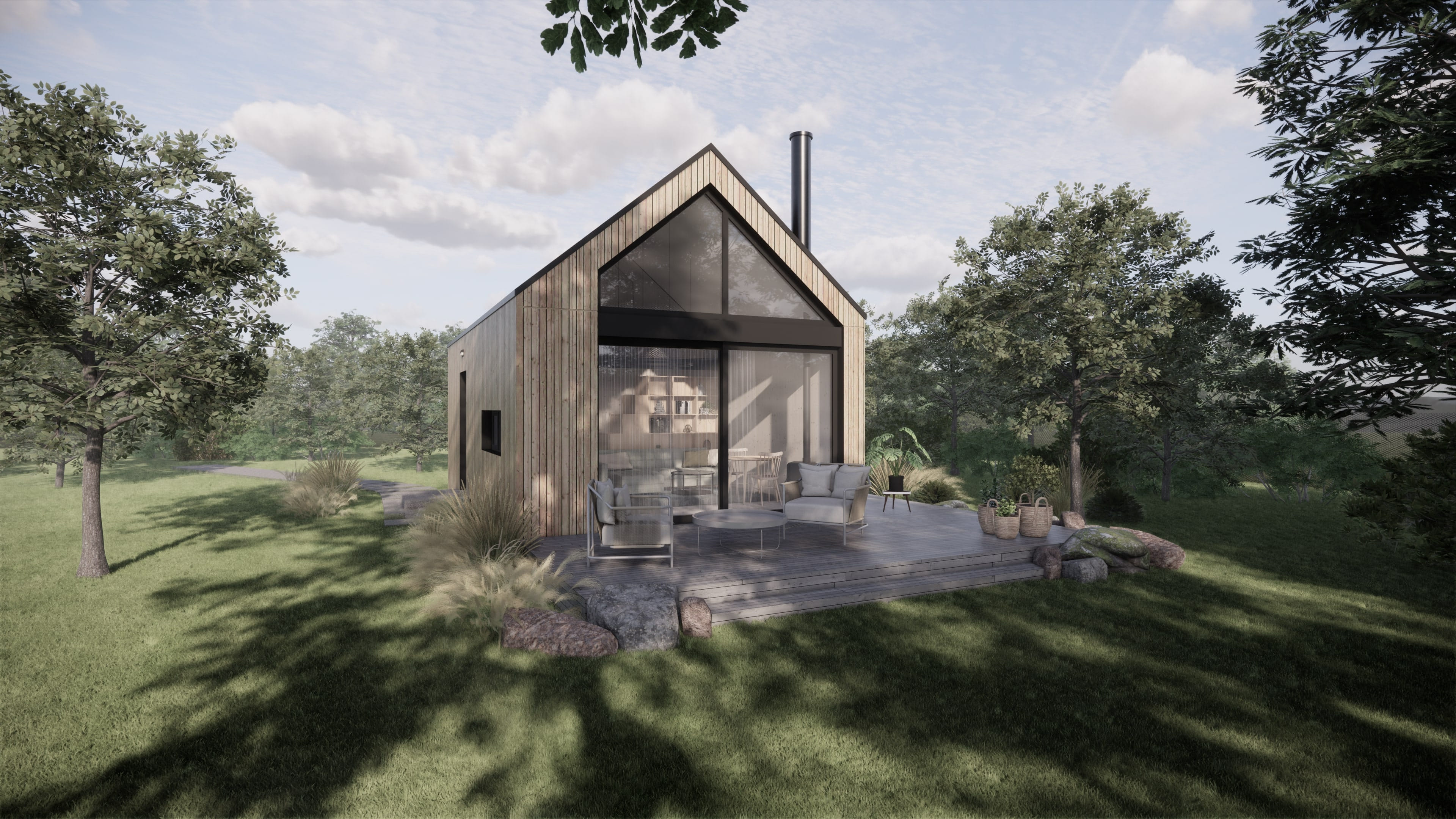 Hideway, pohled na terasu