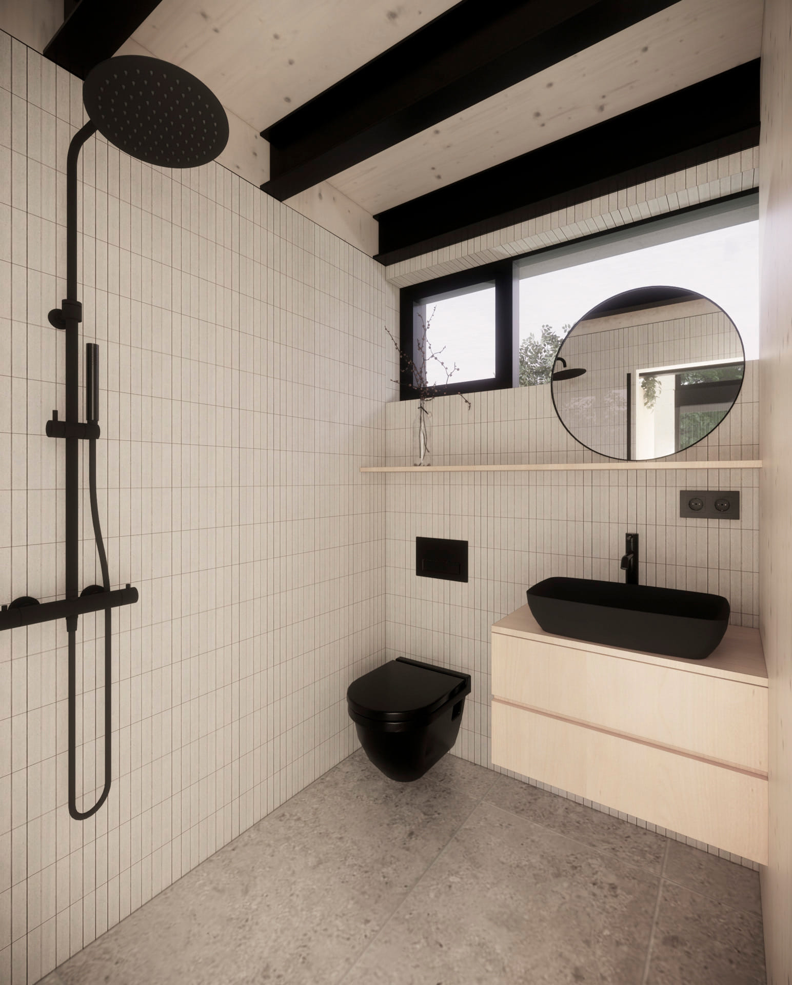 Hideaway modul vizualizace, koupelna