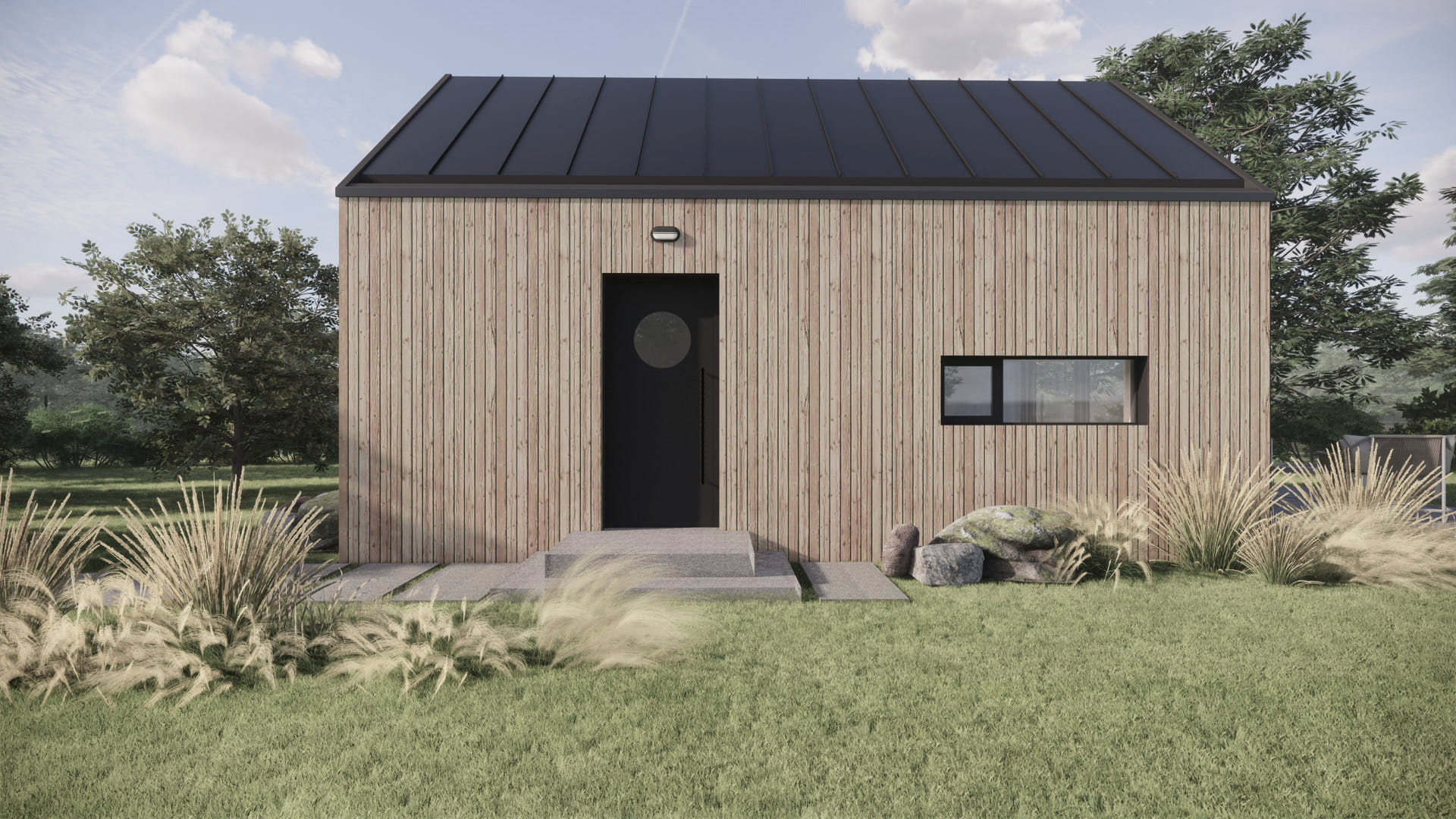 Hideaway modul vizualizace, přední strana vchodové dveře