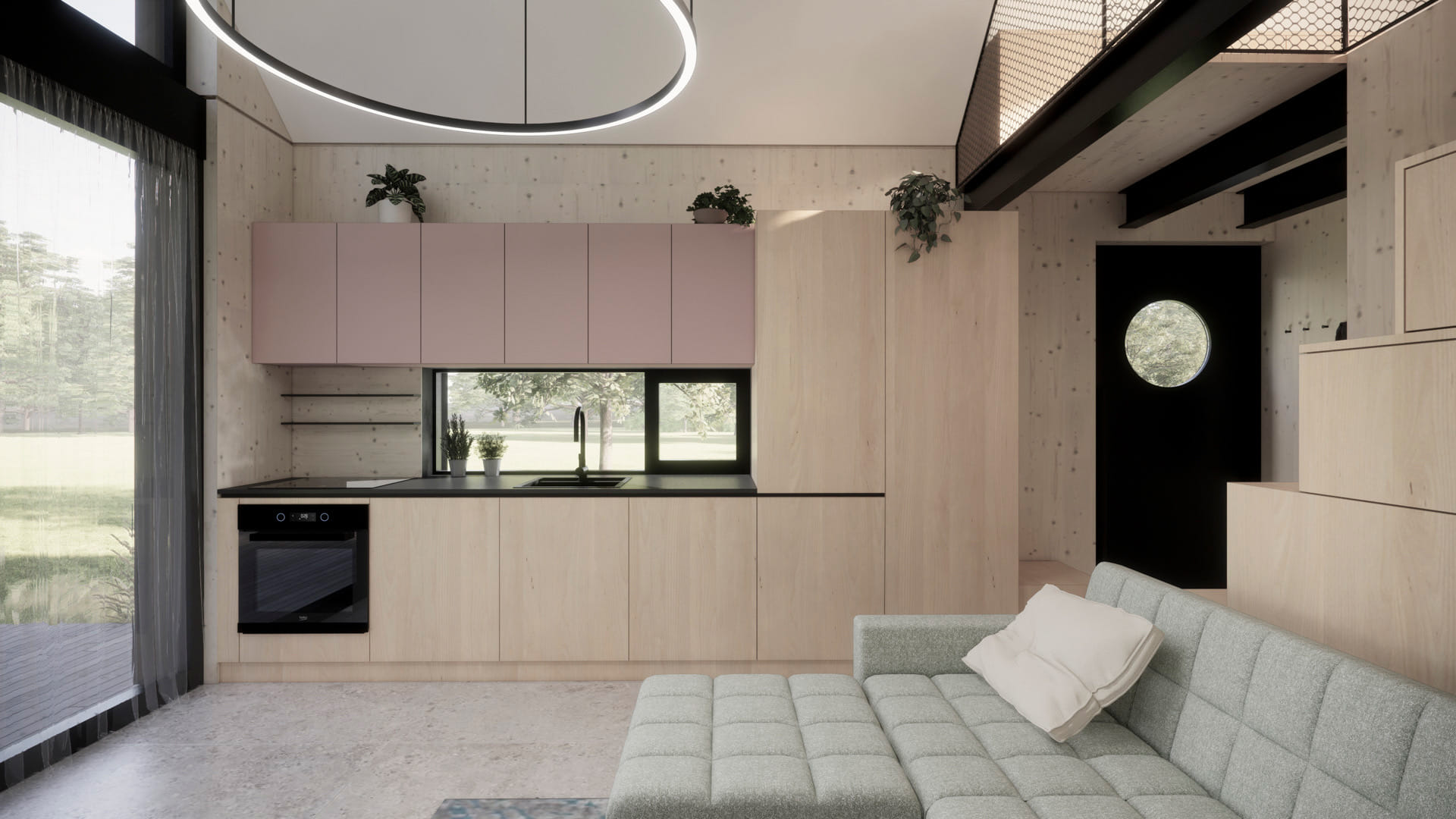 Hideaway modul vizualizace, kuchyň