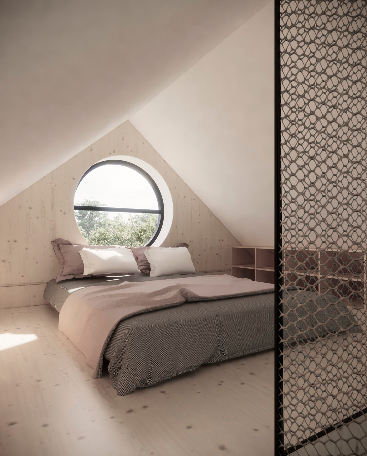 Hideaway modul vizualizace, ložnice