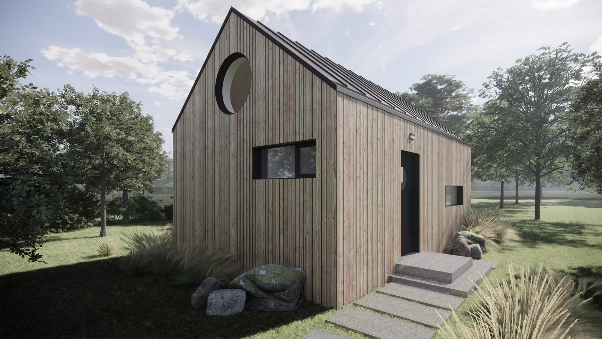 Hideaway modul vizualizace, vchodové dveře