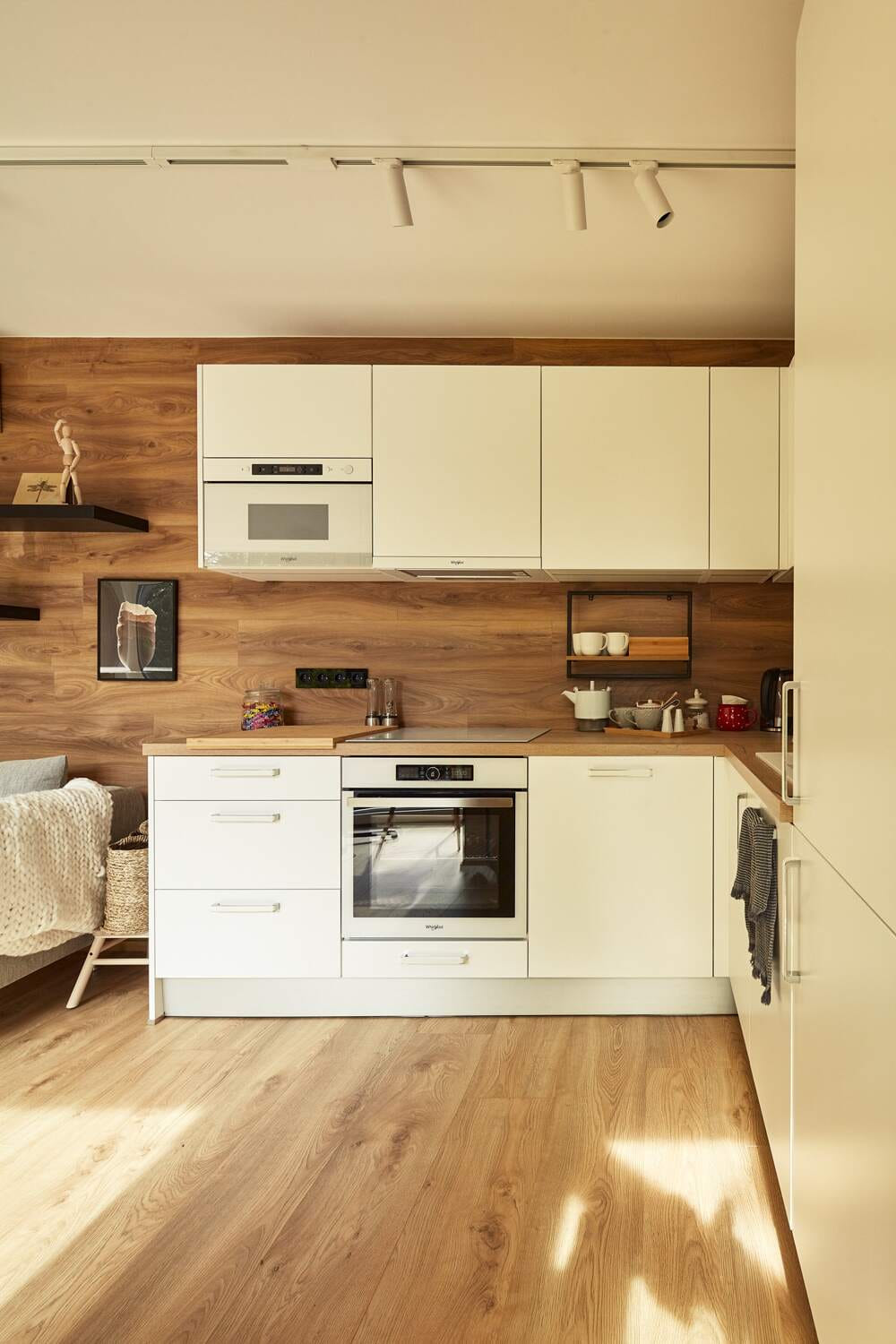 Modul Hideaway pohled zevnitř na kuchyňský kout