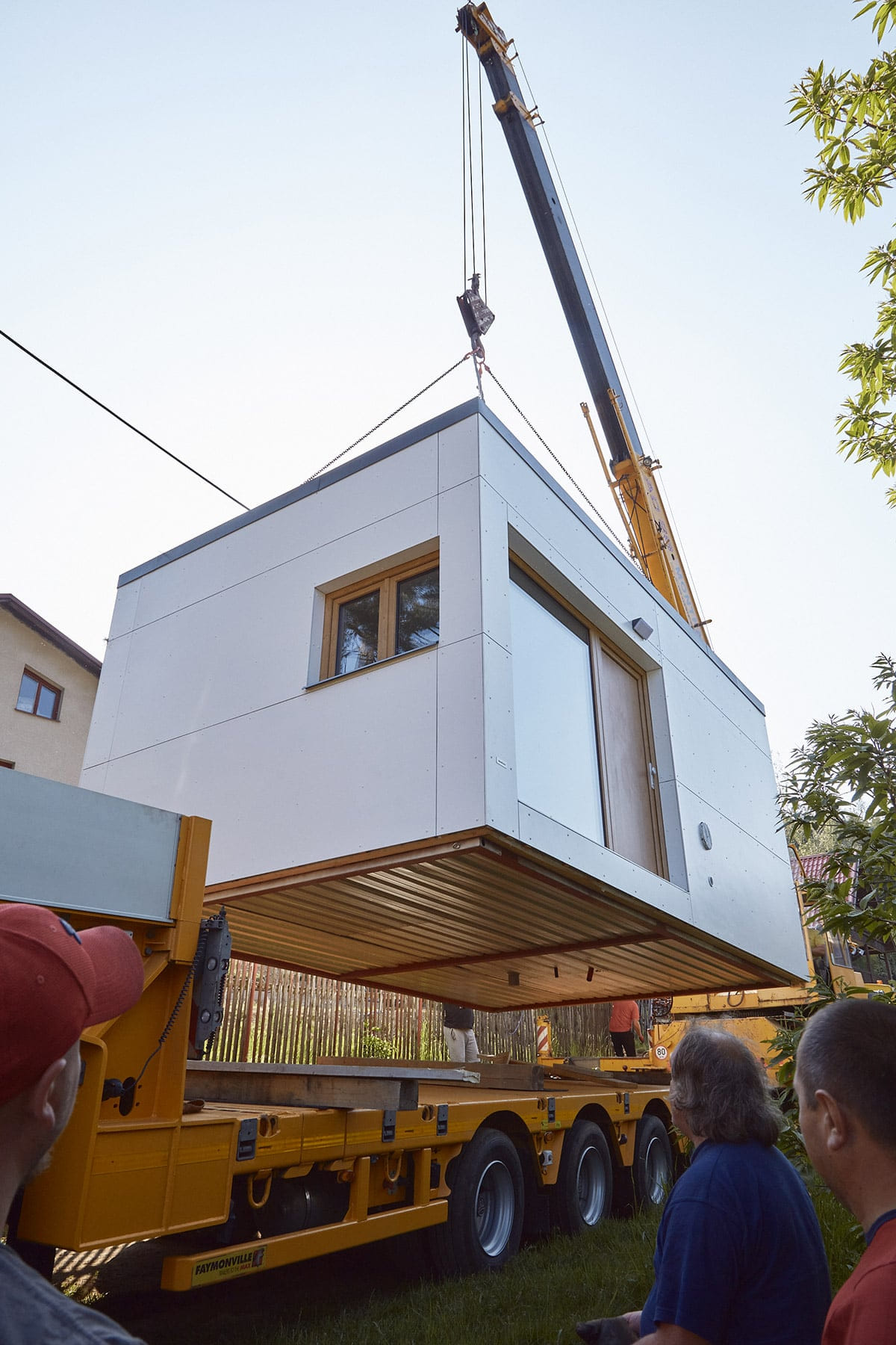 Hideaway modul dovoz zvedáni jeřábem