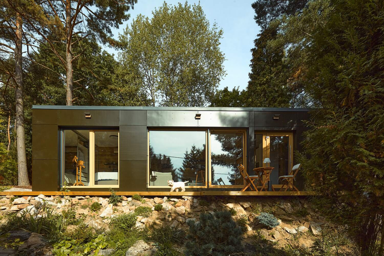 Modul Hideaway pohled ze předu a na terasu