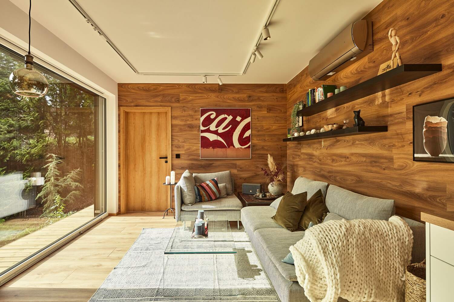 Modul Hideaway vnitřek pohled na obývací pokoj